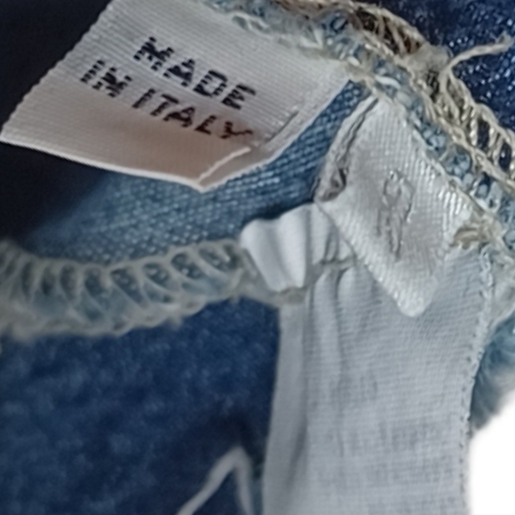 ICEBERG ICE JEANS "Upside Down" Reverse Jean Unique Denim Skirt 29 - Picture 8 of 8